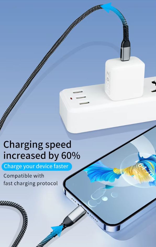 Enigma-Tek 100W USB-C to USB-C Fast Charging Cable – 1m & 2m